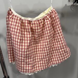 NWT For Love And Lemons Georgia Gingham Skirt small